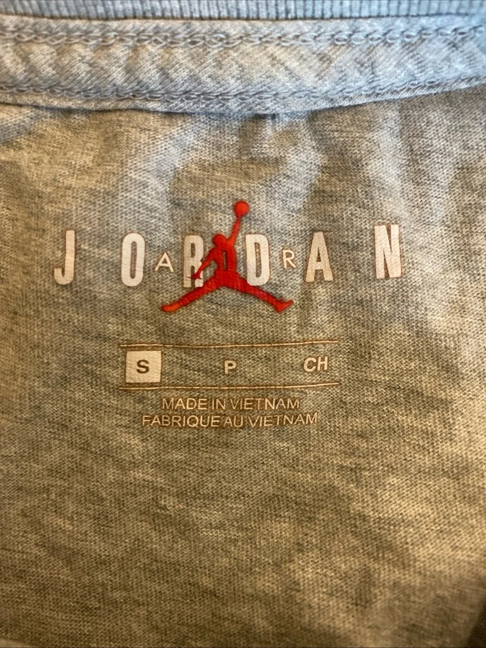 Nike Jordan CW0799 Gray Mens Small‎ AJ13 Legacy 23 Double Sided Graphic T Shirt